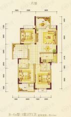 8号公馆B-6a（六层）户型图