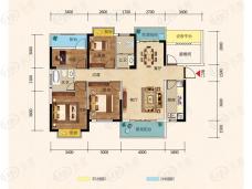 联诚雅郡4室2厅2卫户型图