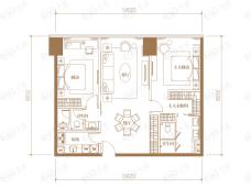 俊发逸天峰B+B1户型户型图