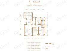 北京城建樾府B户型户型图