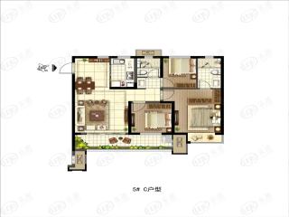 浩创梧桐花语C户型户型图