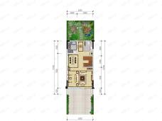 天府孔雀城E户型2楼户型图