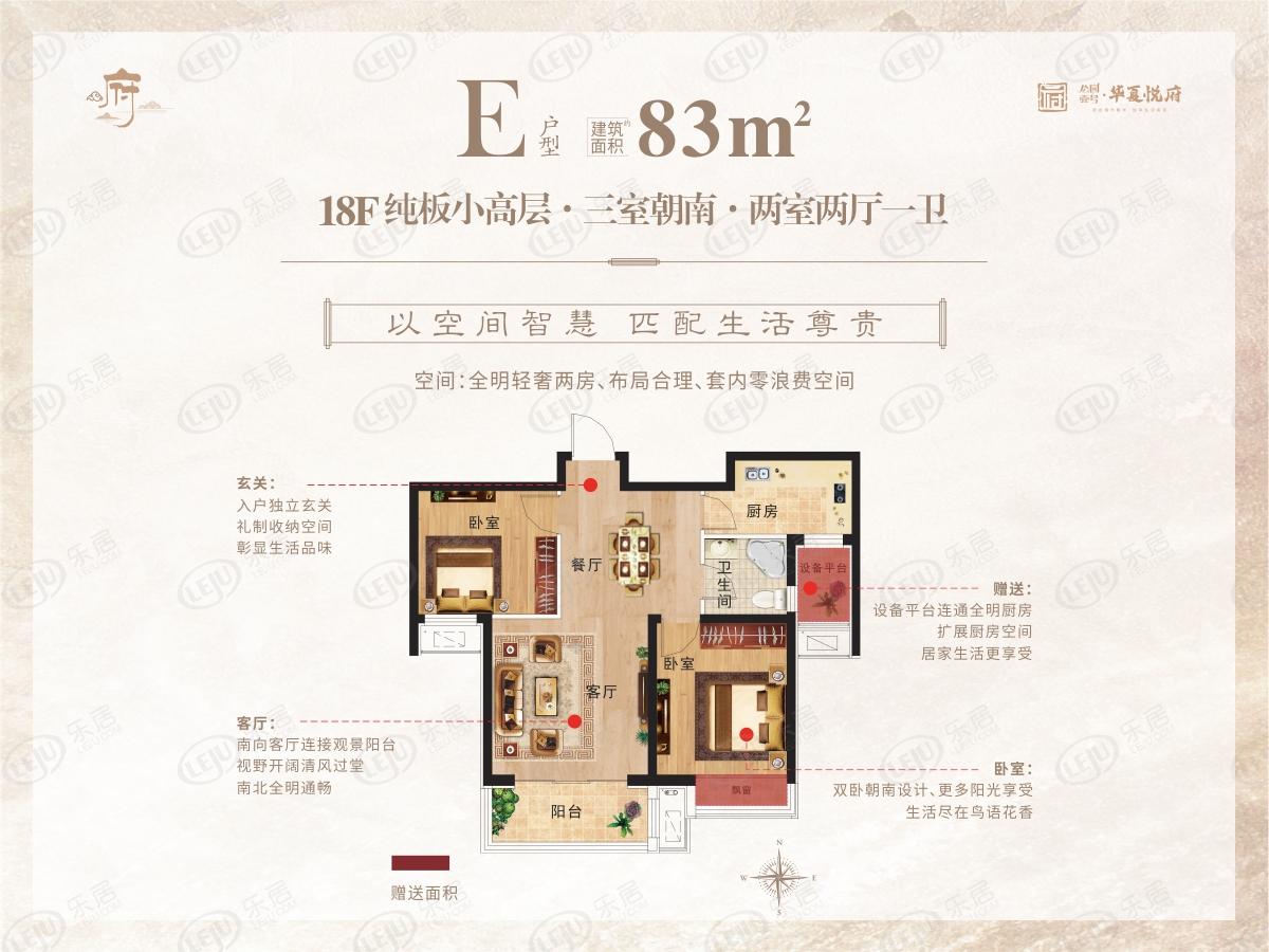 公园壹号·华夏悦府住宅户型公布