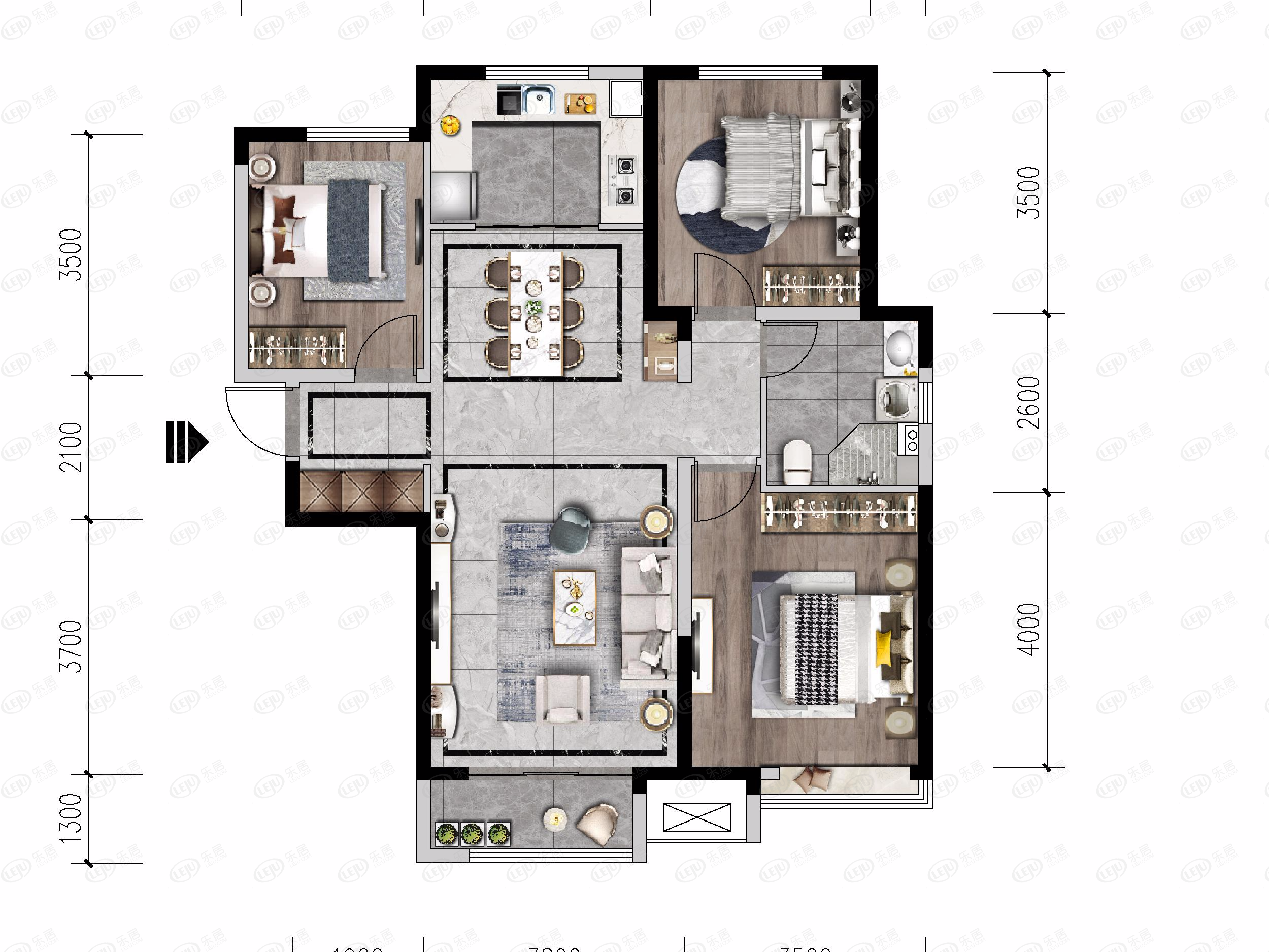 瑞辰·金悦府住宅户型推荐