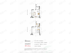 梦享·春山可望2室2厅2卫户型图