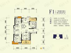 汉上第一街F1户型户型图