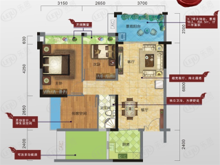 鼎龙·天海湾 温泉国际度假区13、25号楼【04户型】户型图