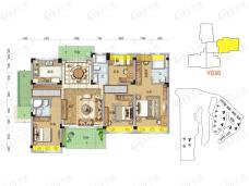 碧桂园凤凰半岛YO35户型户型图