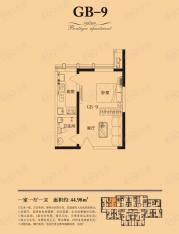 东方今典天汇中心公寓8号楼GB9户型图