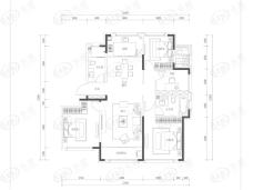 蓝城·玉蘭公馆4室2厅2卫户型图