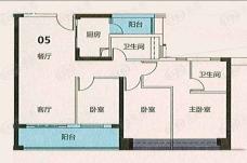 臻尚苑3室2厅2卫户型图