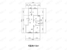 昱海澜湾3室2厅1卫户型图