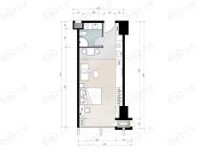 中国铁建洋湖壹品南塔A1户型户型图