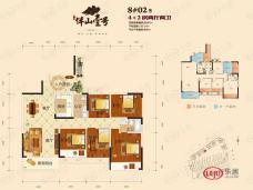 中建伴山壹号8#楼02户型户型图