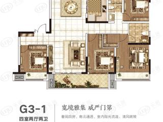 新城金樾府G3-1户型户型图