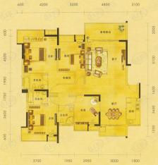 康怡花园4室2厅3卫户型图