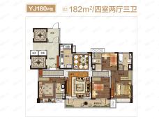 碧桂园凤凰山庄4室2厅2卫户型图