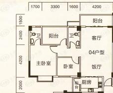 狮山阳光嘉园2室2厅2卫户型图