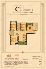 锦艺国际华都3室2厅2卫户型图