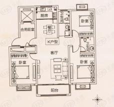 康馨庄园三居室户型图