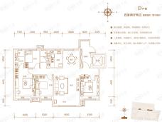 碧桂园公园壹号D户型户型图