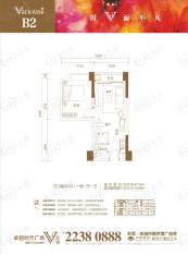 卓越时代广场1室1厅1卫户型图