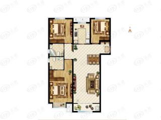 邯郸富力院士廷E1户型户型图