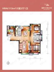 宜禾红橡公园三期高层HM4户型户型图