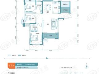 中建玥熙台E户型户型图