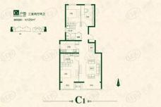 京汉君庭C户型户型图