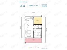 湖泉湾二号溪湖十里A-2户型户型图