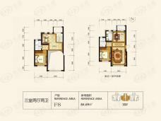 银河太阳城四期F8户型图