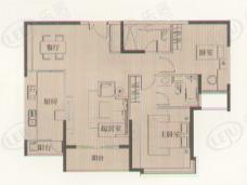 太原邸房型: 二房;  面积段: 110 －120 平方米;
户型图