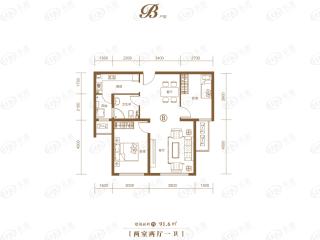 中建城B户型户型图