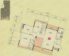 御龙湾3室2厅2卫户型图