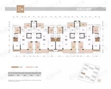 悦水湾25幢01-04号房户型户型图