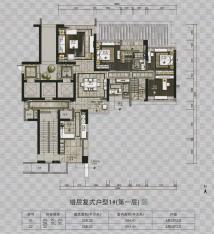 珠江颐德公馆4室2厅3卫户型图