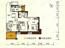 尚观嘉园2/4座03单位户型图