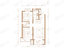 万科未来城2室2厅1卫户型图