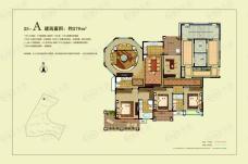 新湖明珠城3室2厅3卫户型图