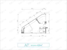 万科翡翠公园1室1厅1卫户型图