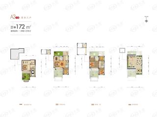 庆大香格经典A3户型图户型图