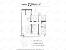 保利源诚·领秀海C户型户型图