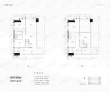 广州绿地城广州绿地城82平米公寓户型图户型图