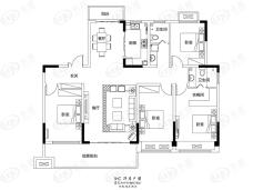 苏荷·象湾壹号4室2厅2卫户型图