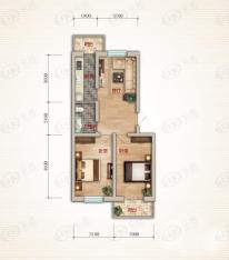 龙凤嘉苑2室1厅1卫户型图