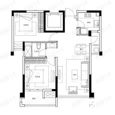 中海·紫藤苑南区中间套偶数层G2户型户型图