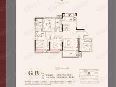 高速蜀西湖畔4室2厅2卫户型图