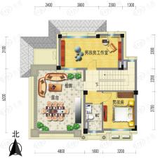 碧桂园龙游湖G217T三层平面图户型图