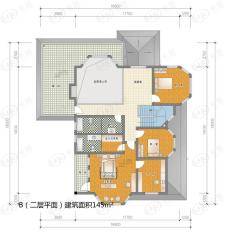 五洲太阳城3室2厅2卫户型图